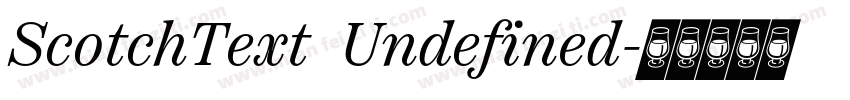 ScotchText  Undefined字体转换